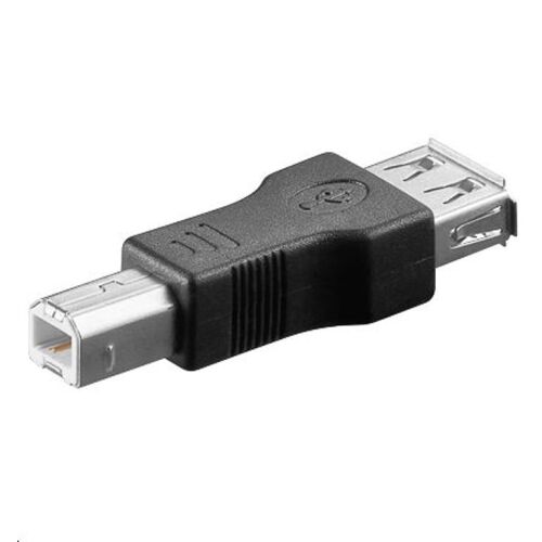 MicroConnect USB-A - USB-B Adapter, Fekete - Átalakító