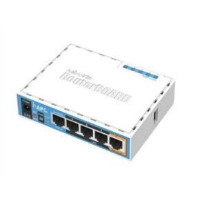 MikroTik | RB952UI-5AC2nd | HAP ac lite | 802.11ac | 2,4/5.0 | 867 Mbit/s | 10/100 Mbit/s | Ethernet LAN (RJ-45) portok 5 | Mu-Mimo Igen | PoE be/ki