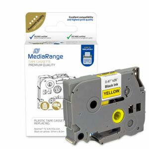 MediaRange MRBTZ631 etykiet do nadruku Czarny, Żółty 145321188 - Maszyna do pisania i taśma