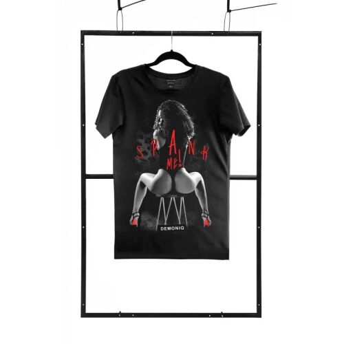 Férfi fekete S póló normál 145321370