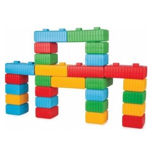 Set blocuri de construcție WOOPIE XXL cu mașină de jucărie 43 buc. 145321422 - Jocuri de constructie - Lego