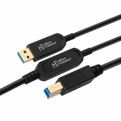 MicroConnect Prémium Optikai USB 3.2 Gen 2 A-B Kábel 10m - USB kábel