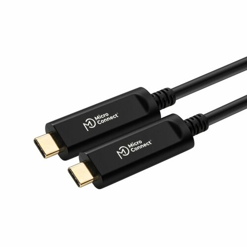 MicroConnect USB-C - USB-C 10m kábel, fekete - USB kábel