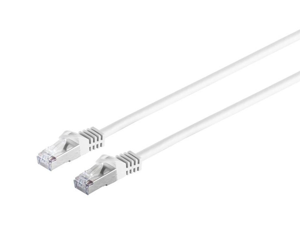 Kabel krosowy MicroConnect RJ45 S/FTP (PiMF), przewód surowy CAT 7 20m Biały 4x2xAWG 26, CU