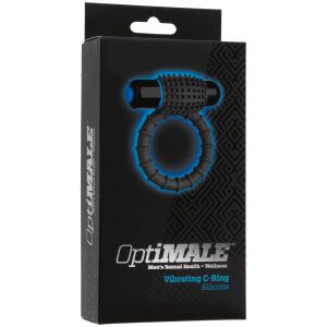 OptiMALE Vibrating C-Ring Grey 145322583 - Uroda i zdrowie