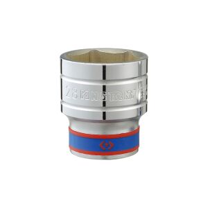 KING TONY RÖVID BÜTYÖK 1/2" 12mm x 38mm 6-SZÖGŰ KRÓM 145322654 - Dugókulcs