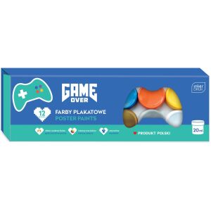 Plakátfesték 12 szín 20ml Game Over 145322737 - Tempera