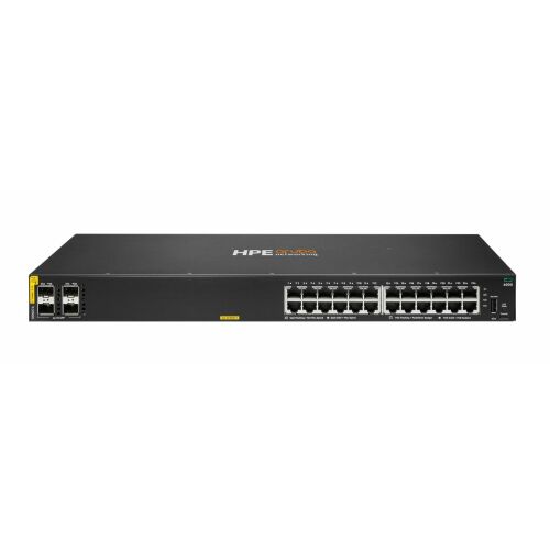 Hewlett Packard Enterprise Aruba 6000 24G Class4 Poe 4Sfp 370 W kezelt L3 Gigabit Ethernet (10/100/1000) Power over Ethernet (Poe) 1U 145322939