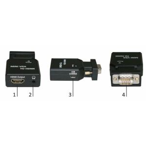 213025885 Convertor MicroConnect Mini VGA la HDMI 145322971 - Convertoare HDMI