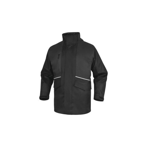 Geacă 5 în 1 din poliester pongee acoperit cu PVC ALASKA3, culoare: negru-gri, mărime: 3XL / ALAS3NG3X 145322974