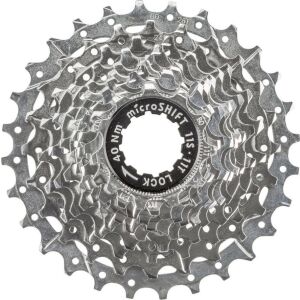 Microshift kaszetta MICROSHIFT CENTOS 11-sebességes, acél, Shimano kompatibilis, 11-12-13-14-15-16-17-19-21-23-25, króm, (NEW) 145323045 - Kerékpár hajtás