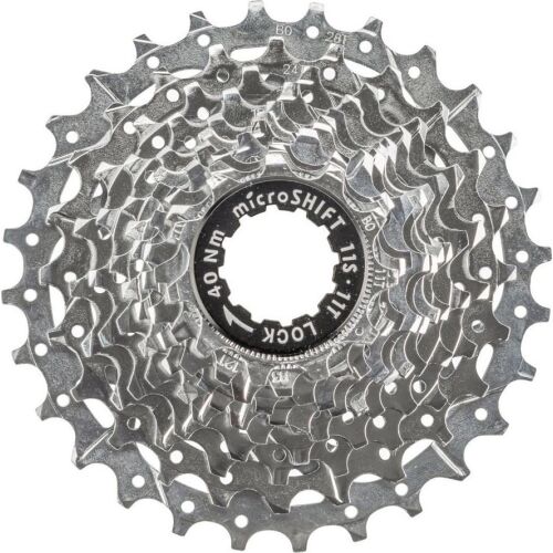 Microshift kaszetta MICROSHIFT CENTOS 11-sebességes, acél, Shimano kompatibilis, 11-12-13-14-15-16-17-19-21-23-25, króm, (NEW)