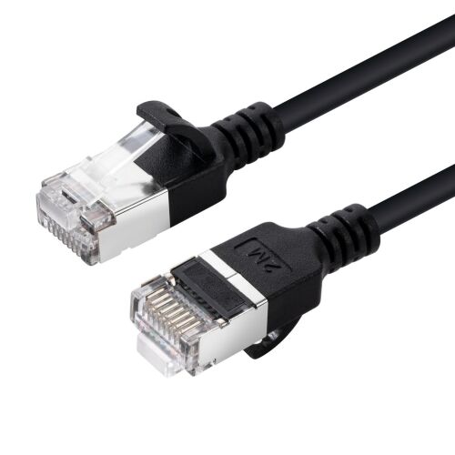 Microconnect V-FTP6A05S-SLIM Fekete 5m Cat6a U/FTP (STP) Hálózati Kábel - FTP kábel