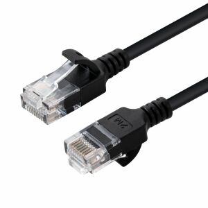 Microconnect V-UTP6A075S-SLIM hálózati kábel Fekete 7,5 m Cat6a U/UTP (UTP) 145323130 - Kábel