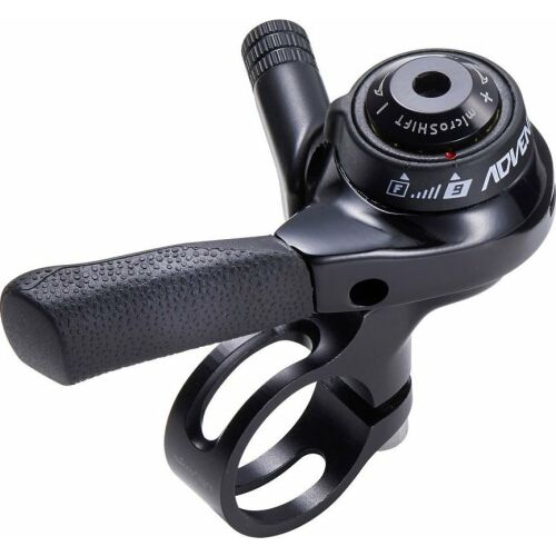 Microshift Váltókar MICROSHIFT ADVENT, Jobb, 9-sebességes, Nem kompatibilis Shimano-val, Thumb Shifter, Friction/Indexálás (NEW) 145323411