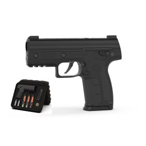 Pistol cu glont BYRNA SD BLACK din cauciuc si piper k.68 CO2 8g set 145323603 - Arme de jucărie, gloante