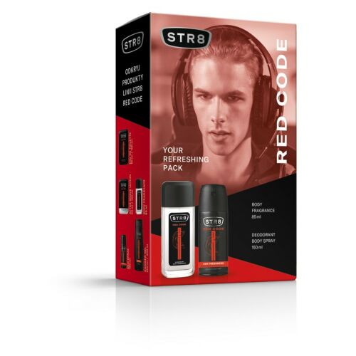 STR 8 ajándék szett piros kód (dezodor természetes spray 85ml+Deo spray 150ml) 145323645