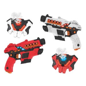 Set Pistol Laser + Ținte cu Funcție de Fum 145323752 - Arme de jucărie, gloante