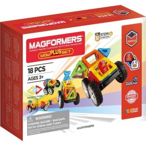 MAGFORMERS MAGFORMERS WOW PLUS SZETT 18 DB. 145324235 - Mágneses építőjáték