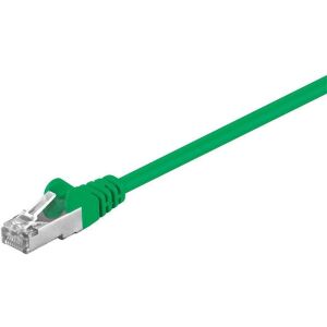 MicroConnect F/UTP Cat5e 5m Zöld külső PVC burkolat: Fóliás árnyékolás 4x2xAWG 26, CU 145324586 - Kábel
