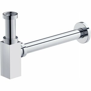 Mosdókagyló szifon krom négyzet