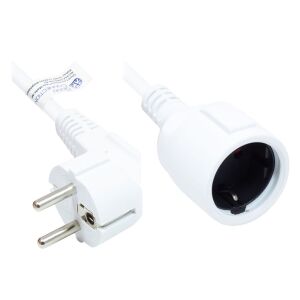 Jó kapcsolatok Védőérintkezős hosszabbító fehér 3m 145324971 - Hosszabbító