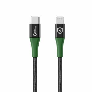 Microconnect MC-SMART USB C-L-2 kábel Lightning 2 m Fekete, Zöld 145326033 - Adatkábel