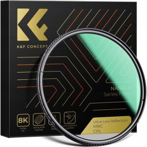 Kf Polarizált szűrő CPL K&F CONCEPT NANO-X Ultra-Low Reflection 58mm 58mm/KF01.2476 145326157 - Kamera objektív szűrő