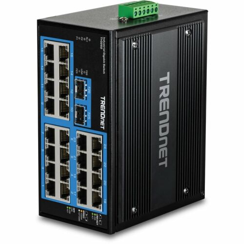 TRENDnet 26 portos edzett ipari Din Rail Gigabit Switch 145326455