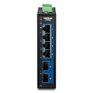 TRENDnet 6-portos ipari 2,5G DIN-sínes kapcsoló 10G SFP-vel 145326457 - Switch