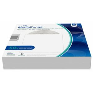 MediaRange Papírzacskó fedél nélküli áttekintéssel, 50 db-os csomag, fehér