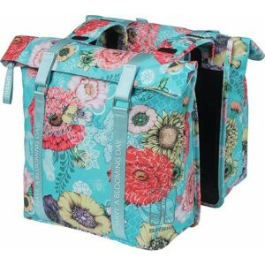Basil Dupla hátizsák Bloom Field Double Pannier Bag 28-35L, Universal Bridge System, sky blue (ÚJ 2024) 145328458 - Kerékpáros táska