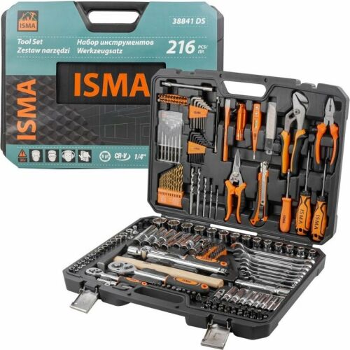 Isma szerszámtartó Isma szerszámtartó 216db 1/4" és 1/2" (belső csavarhúzó)
