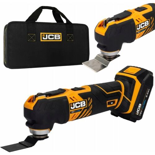 JCB Multifunkciós oszcilláló szerszám 18V (csom.: 2Ah akkumulátor, töltő, táska) 145328595