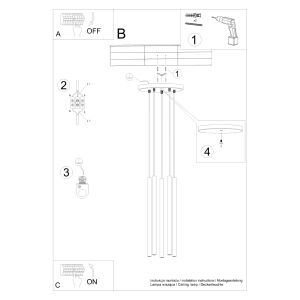 PASTELO 5P függőlámpa olívzöld 145328621 - Lámpa & Világítás