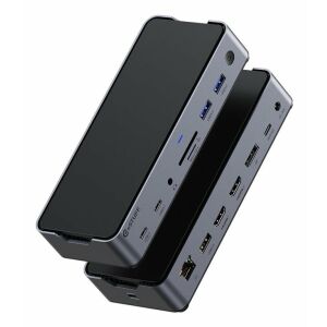 eSTUFF Triple USB-C dokkoló állomás 145328725 - Laptop kiegészítő