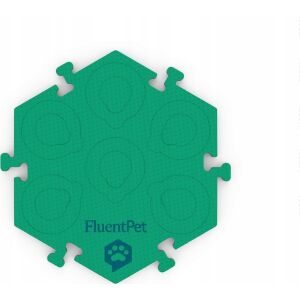 FluentPet - HexTile Flex - habszőnyeg gombokhoz - zöld 145328755 - Szivacs puzzle