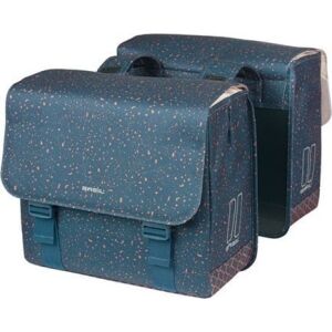 BASIL FLAIR DOUBLE BICYCLE BAG hátizsák, KAMPÓS RÖGZÍTÉS, 35L, Vízálló, Navy (ÚJ 2025) 145328777 - Kerékpáros táska