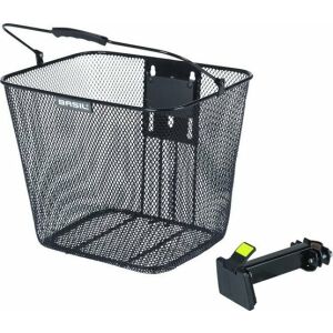 BASIL BILBAO kormánykosár, BasEasy keretfej rögzítéssel 22-25,4 mm, Acél, Fekete (ÚJ 2025)