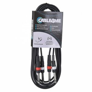 CABLE4ME 2x mono jack 6,3mm 2x mono jack 6,3mm 6m 145328828 - Kábel