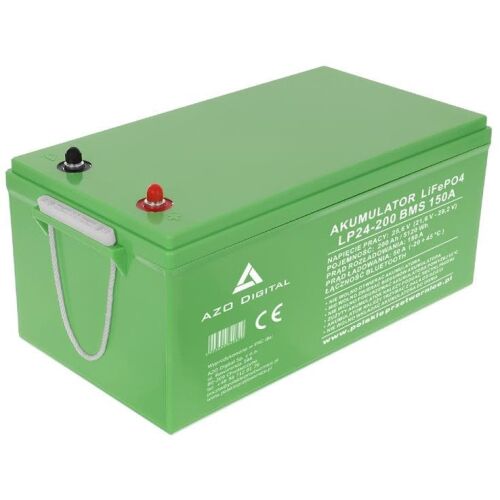 LiFePO4 akkumulátor LP24-200 200Ah 24V 150A Bluetooth fűtőmatrac 145329042