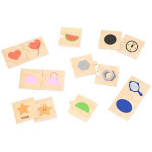 VIGA Kirakós Játék Formák és Tárgyak Összekapcsolása