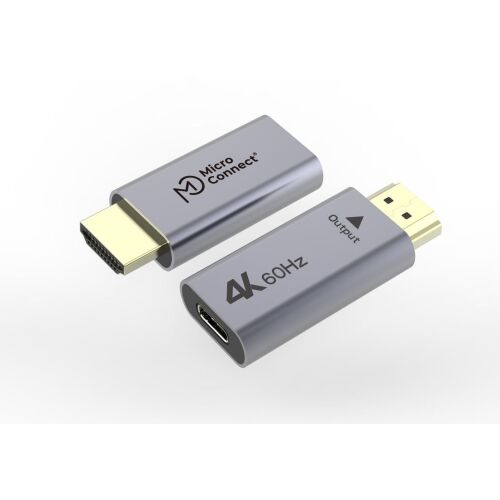 Microconnect USB-C - HDMI adapter, 4K 60Hz támogatás, kiváló minőségű kép - Átalakító