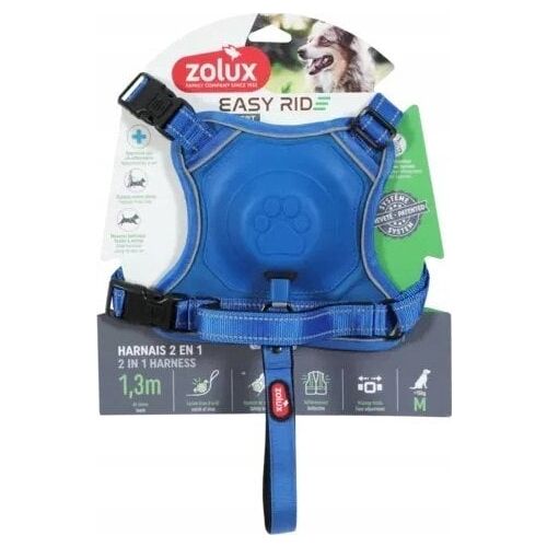 Zolux automata pórázos mellény Easyride M kék