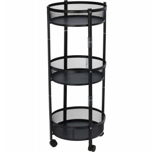 Háromszintes, hajtogatható konyhai kocsi kerekeken 145330504 - Tárolás & Rendszerezés