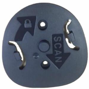 Zebra ZÁRÓJEL: ZÁRÓSZEKERÉS, DS9308 (ÉJFÉKETE) BRKT-LM0093C-04, Tartó, Fekete, Zebra, DS9308