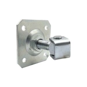 PSG 61.019.01 csuklópánt 100x100x4mm táblával - M20 menettel (beállítható, horganyzott fül)