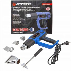 Elektromos levegőfúvó fúvókákkal (230V, 50/60Hz, 2000W, 60/350/600 fok, 50/300/500 l/perc)