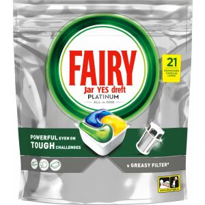 Fairy mosogatógép-tabletta Platinum All In One Citrom, 126 db 145331492 - Gépi mosogatás