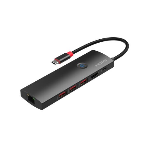 Microconnect USB-C - HDMI, USB 3.2 és Ethernet adapter - USB elosztó
